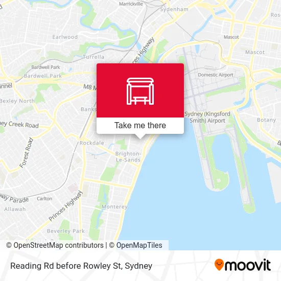 Mapa Reading Rd before Rowley St