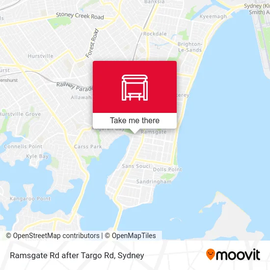 Mapa Ramsgate Rd after Targo Rd