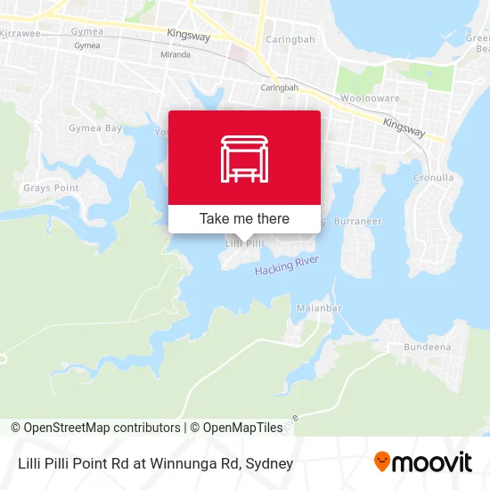 Mapa Lilli Pilli Point Rd at Winnunga Rd