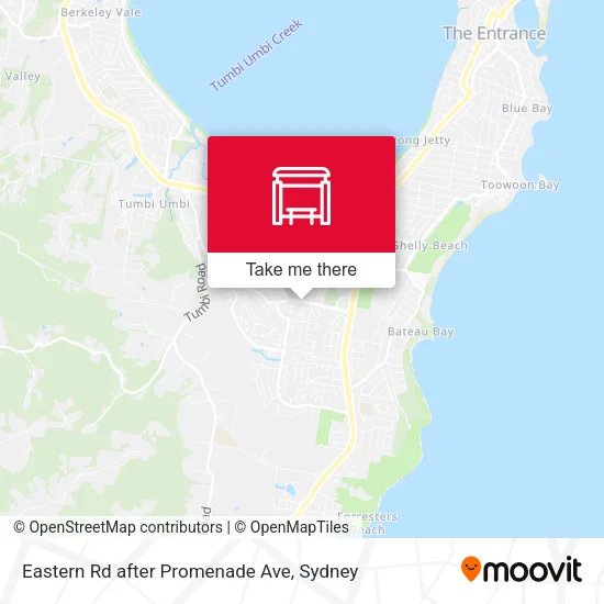 Eastern Rd after Promenade Ave map