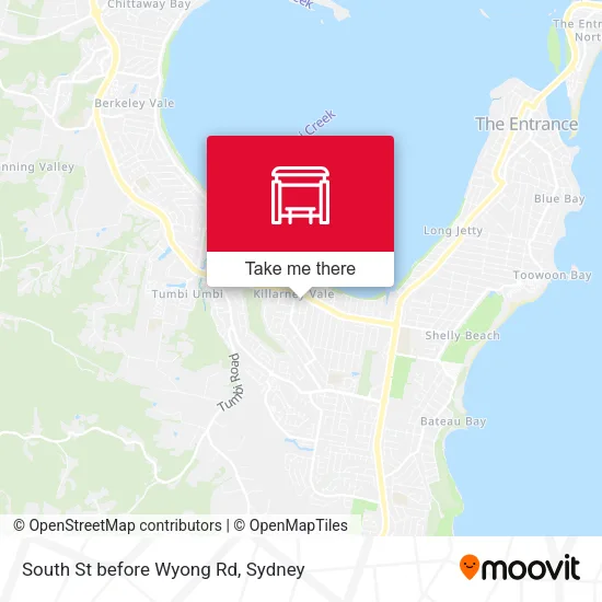 South St before Wyong Rd map