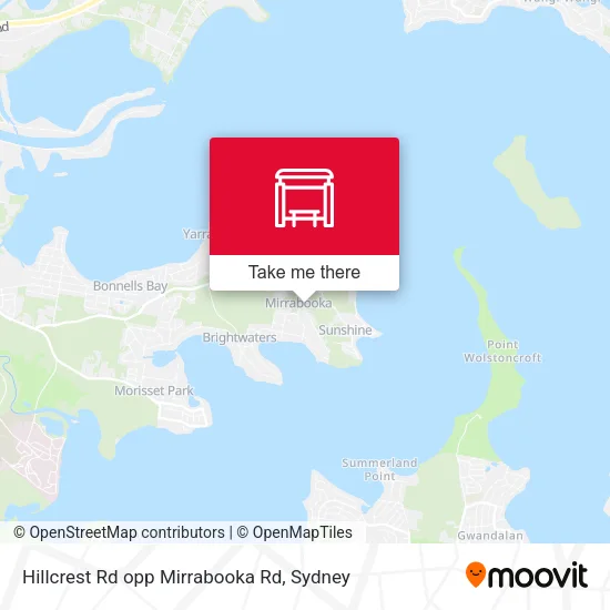 Hillcrest Rd opp Mirrabooka Rd map