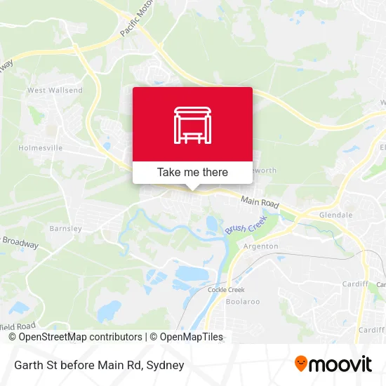 Garth St before Main Rd map
