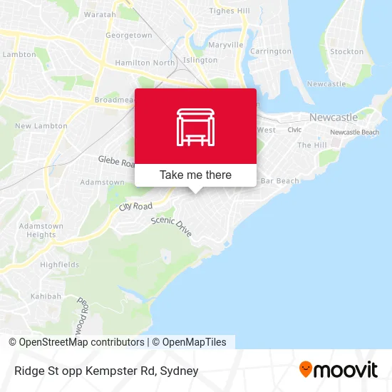 Mapa Ridge St opp Kempster Rd