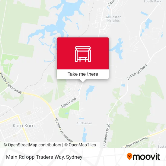 Mapa Main Rd opp Traders Way