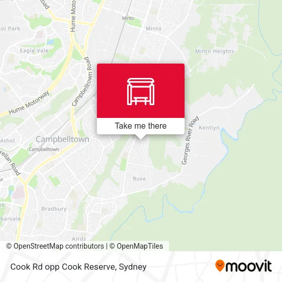 Cook Rd opp Cook Reserve map