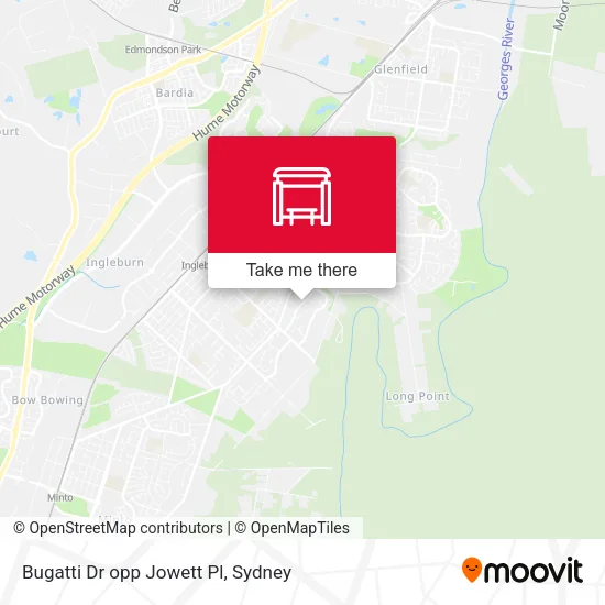 Bugatti Dr opp Jowett Pl map