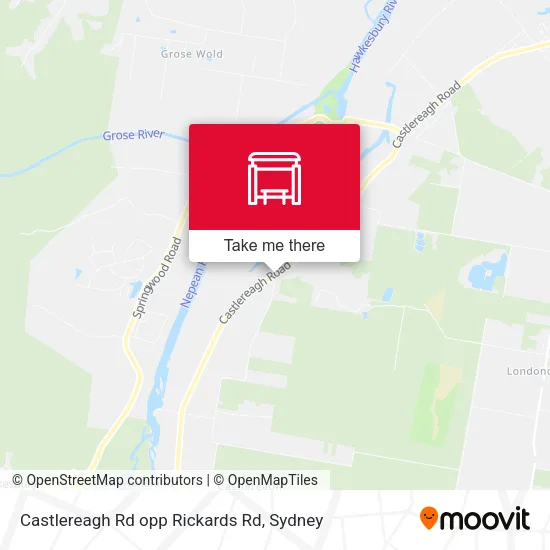 Castlereagh Rd opp Rickards Rd map