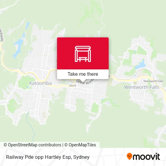 Railway Pde opp Hartley Esp map