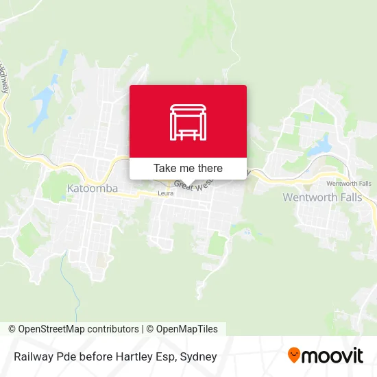 Railway Pde before Hartley Esp map