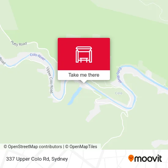 337 Upper Colo Rd map