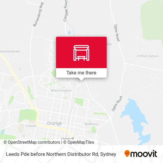 Mapa Leeds Pde before Northern Distributor Rd