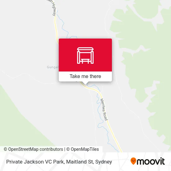 Private Jackson VC Park, Maitland St map