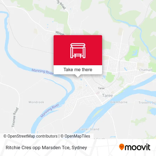 Mapa Ritchie Cres opp Marsden Tce