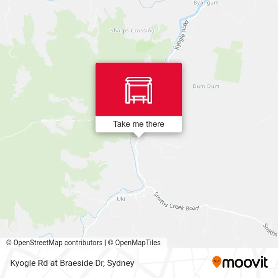 Kyogle Rd at Braeside Dr map