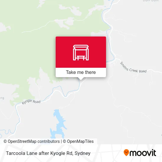 Tarcoola Lane after Kyogle Rd map