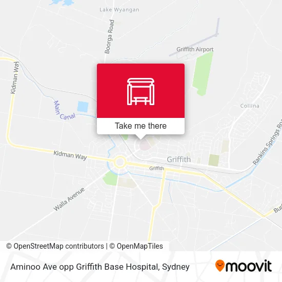 Aminoo Ave opp Griffith Base Hospital map