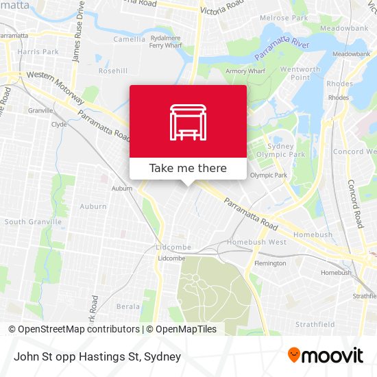 John St opp Hastings St map