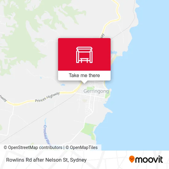 Mapa Rowlins Rd after Nelson St