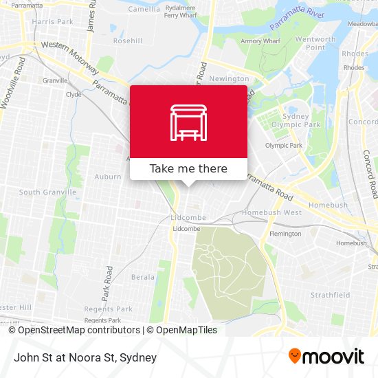 John St at Noora St map
