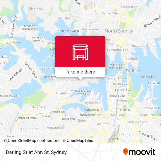 Darling St at Ann St map