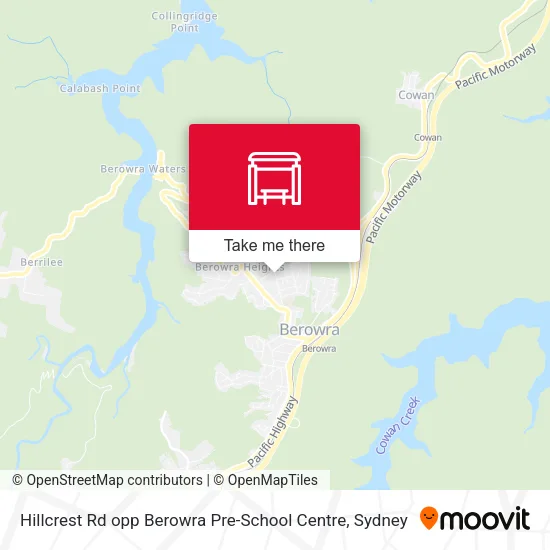 Hillcrest Rd opp Berowra Pre-School Centre map