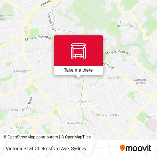 Victoria St at Chelmsford Ave map