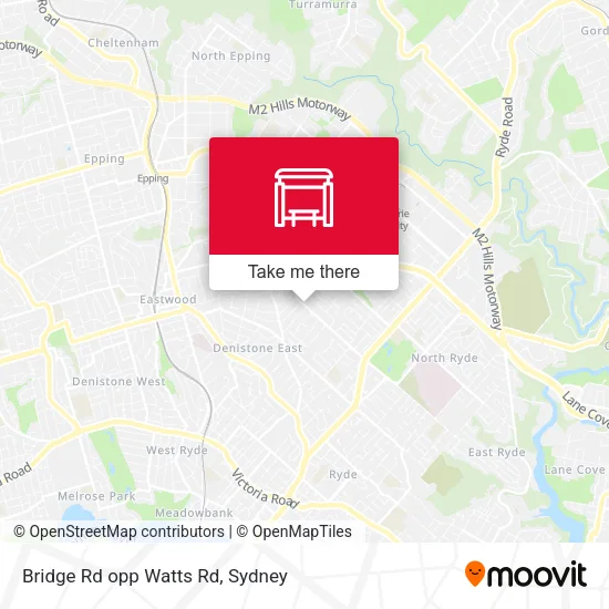 Bridge Rd opp Watts Rd map