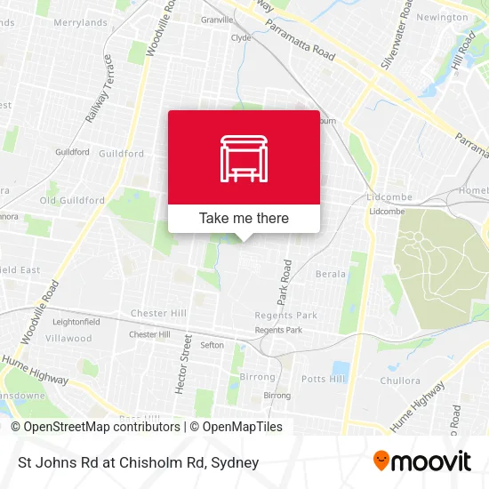 St Johns Rd at Chisholm Rd map