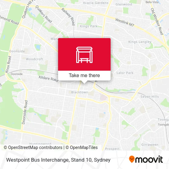Westpoint Bus Interchange, Stand 10 map
