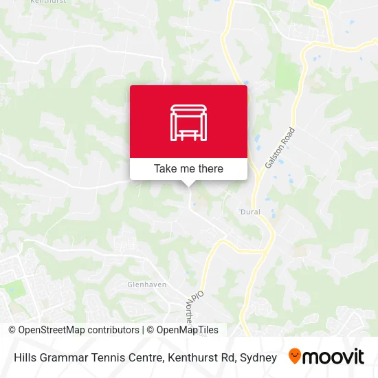 Hills Grammar Tennis Centre, Kenthurst Rd map