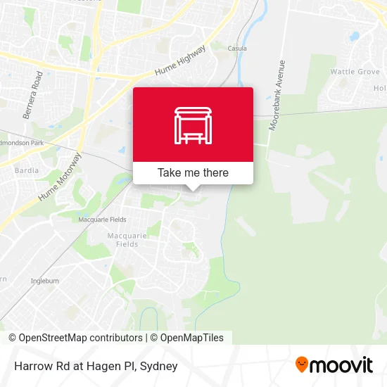 Mapa Harrow Rd at Hagen Pl