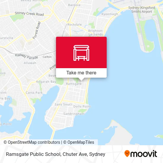 Mapa Ramsgate Public School, Chuter Ave