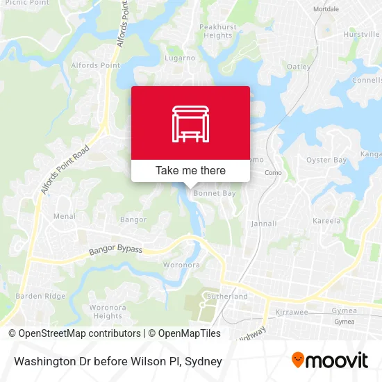 Washington Dr before Wilson Pl map