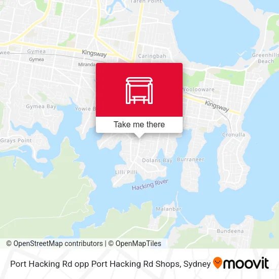 Port Hacking Rd opp Port Hacking Rd Shops map