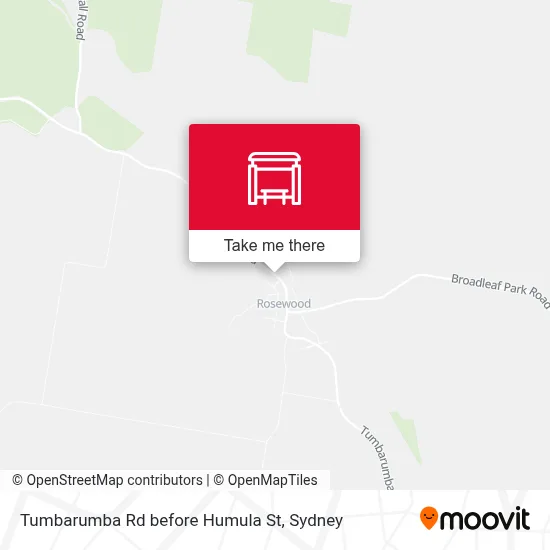 Mapa Tumbarumba Rd before Humula St