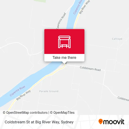 Mapa Coldstream St at Big River Way