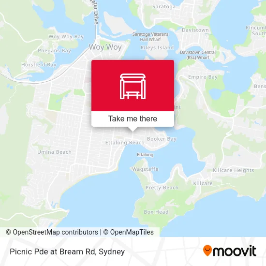 Mapa Picnic Pde at Bream Rd