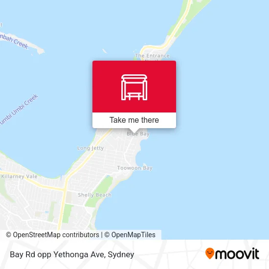 Bay Rd opp Yethonga Ave map
