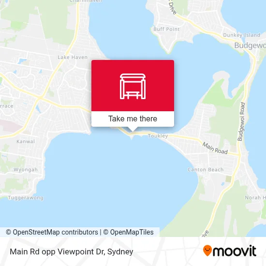 Mapa Main Rd opp Viewpoint Dr