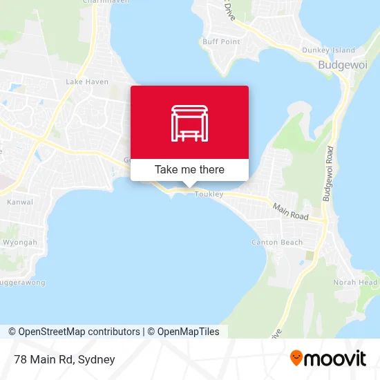 Mapa 78 Main Rd