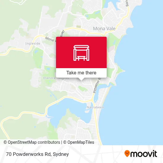 Mapa 70 Powderworks Rd