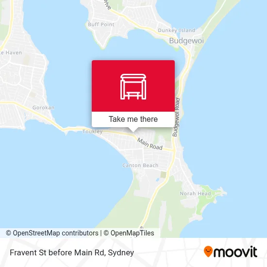Mapa Fravent St before Main Rd