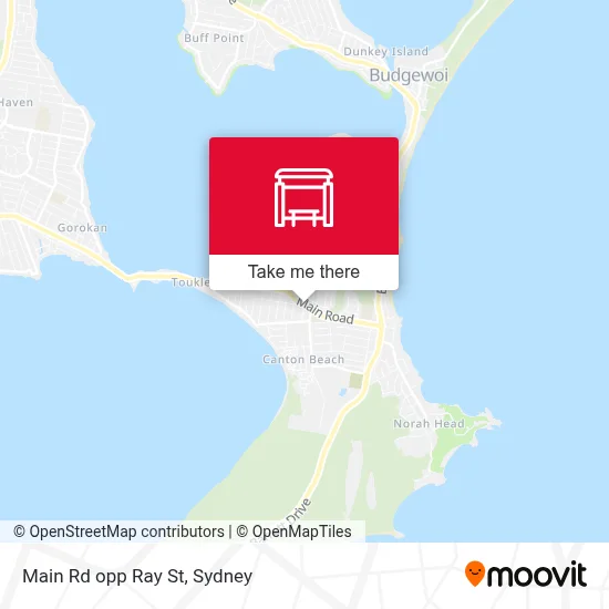 Mapa Main Rd opp Ray St