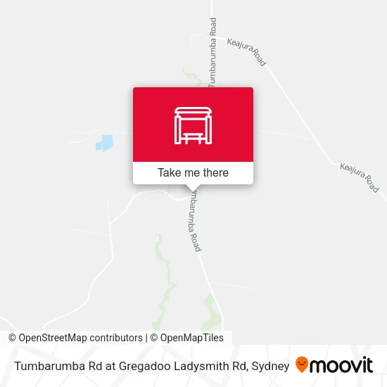 Tumbarumba Rd at Gregadoo Ladysmith Rd map