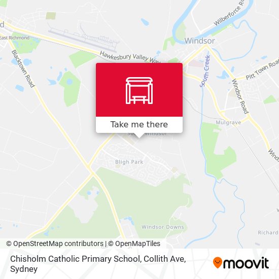 Chisholm Catholic Primary School, Collith Ave map
