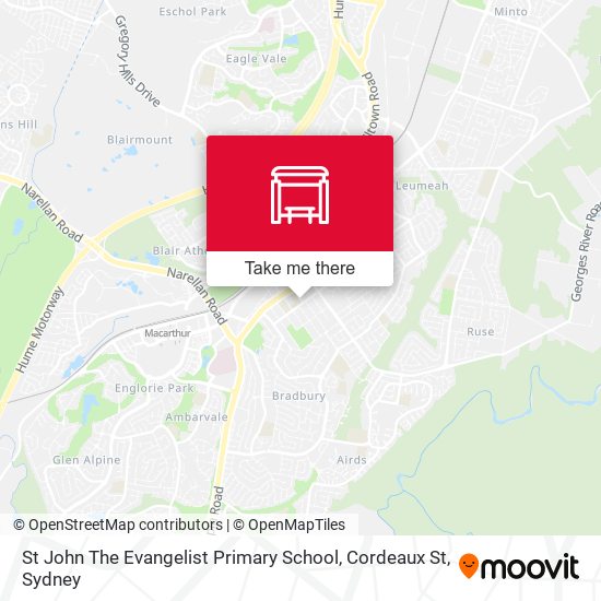 St John The Evangelist Primary School, Cordeaux St map