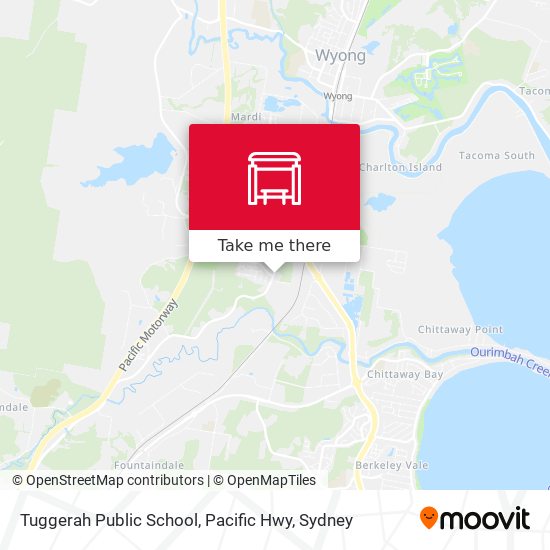 Tuggerah Public School, Pacific Hwy map
