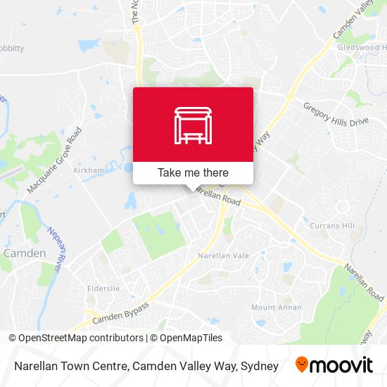 Mapa Narellan Town Centre, Camden Valley Way