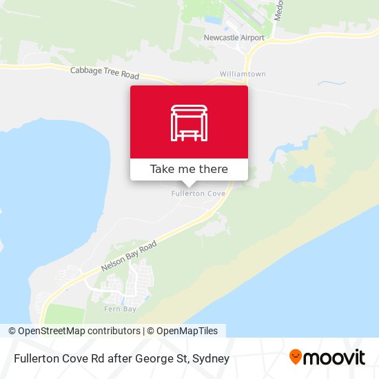 Fullerton Cove Rd after George St map